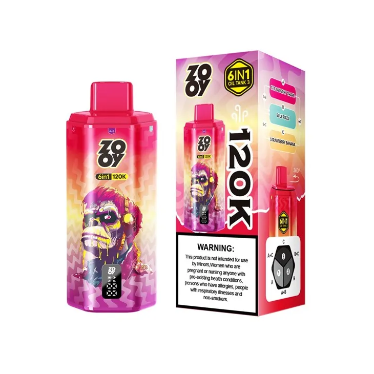 ZOOY 6 IN 1 FLAVORS 120K Wholesale E-Cigarette suppliers